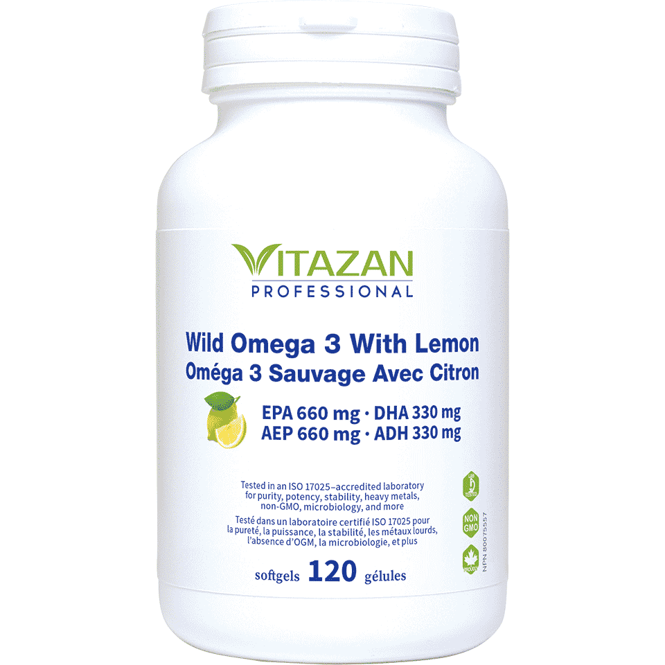 Vitazan-Wild Omega 3 With Lemon (EPA 660 mg · DHA 330 mg) - 120 sgels