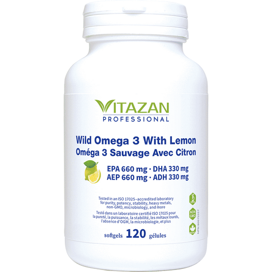 Vitazan-Wild Omega 3 With Lemon (EPA 660 mg · DHA 330 mg) - 120 sgels