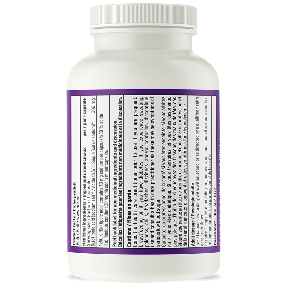 AOR-High Dose R-Lipoic Acid - 60caps