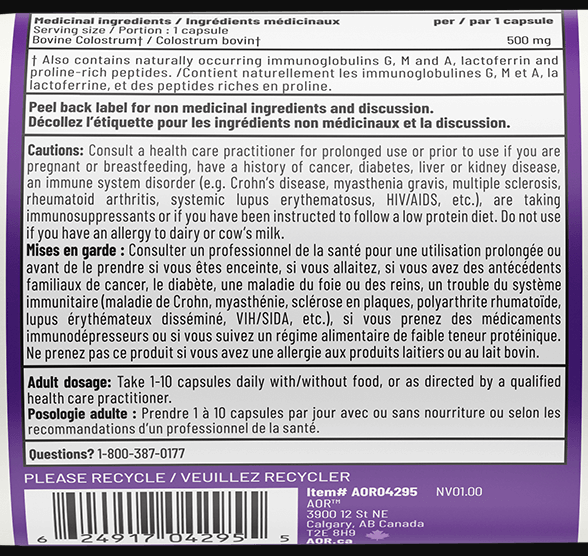 AOR-All-Life Colostrum - 120caps